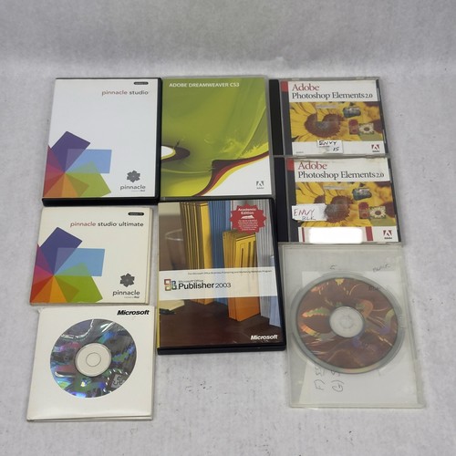 Vintage software lot adobe - -,